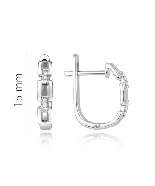 White Gold earrings with diamonds