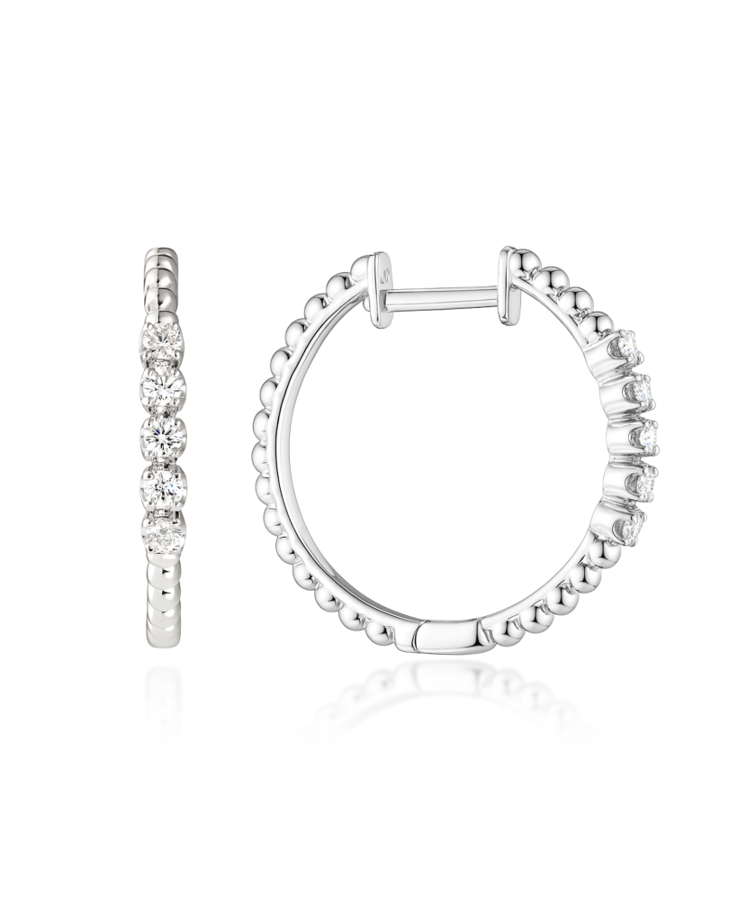 White Gold earrings with diamonds