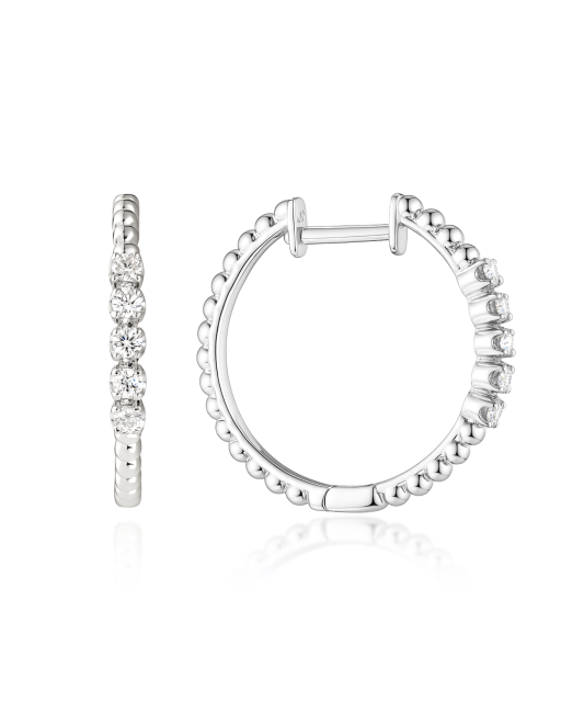 White Gold earrings with diamonds