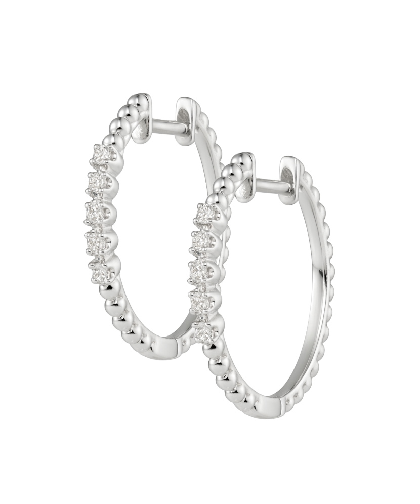 White Gold earrings with diamonds