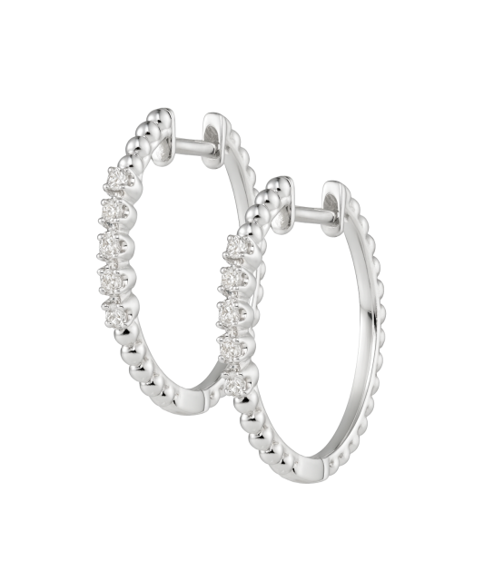 White Gold earrings with diamonds