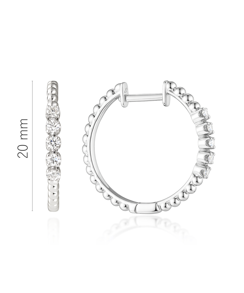 White Gold earrings with diamonds