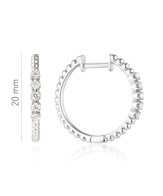 White Gold earrings with diamonds