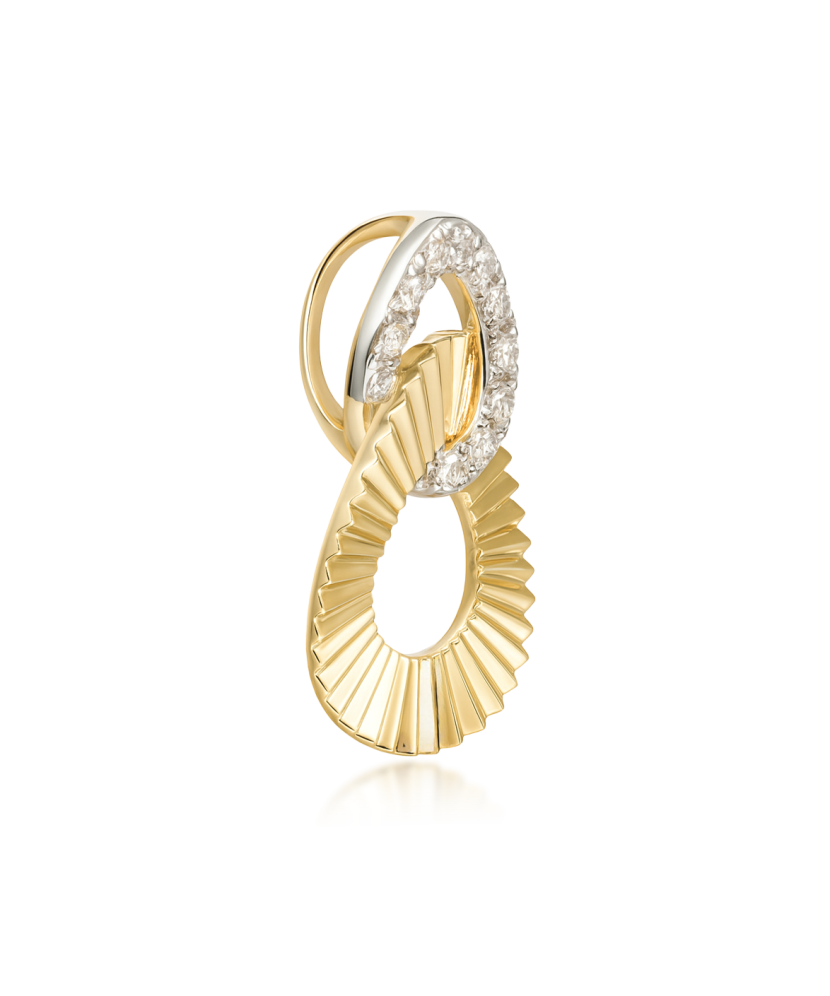 Yellow Gold pendant with diamonds