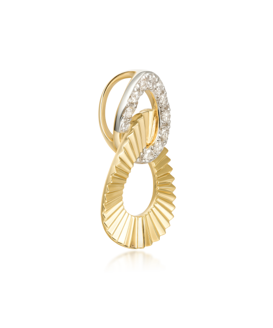 Yellow Gold pendant with diamonds