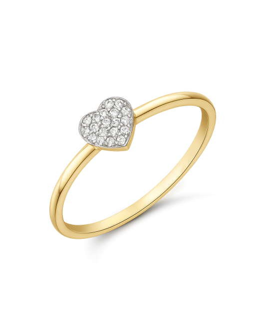 Yellow Gold ring with diamonds