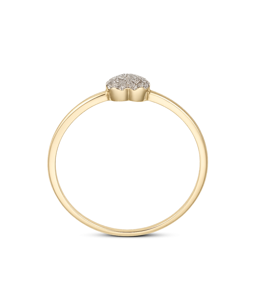 Yellow Gold ring with diamonds
