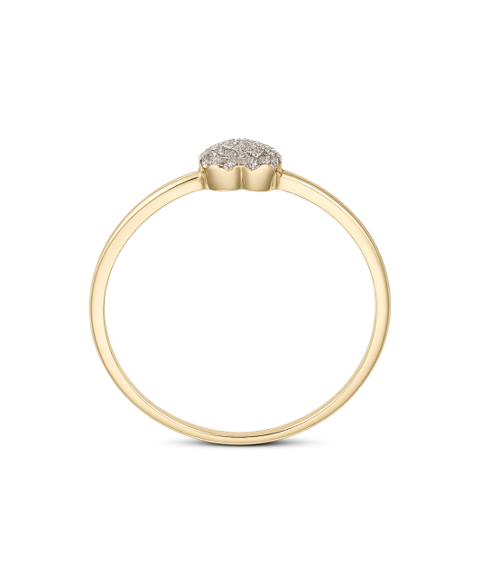 Yellow Gold ring with diamonds
