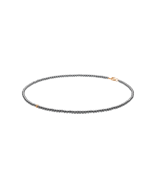 Terahertz necklace with gold-plated silver