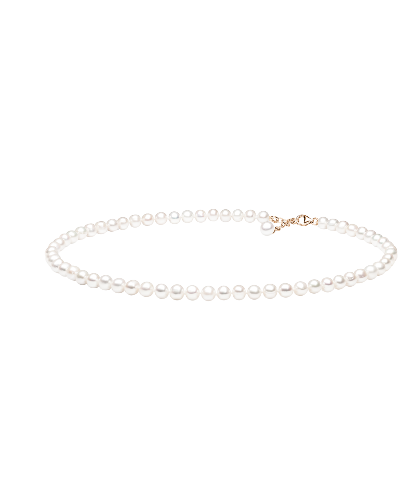 Pearl necklaces with silver gilt