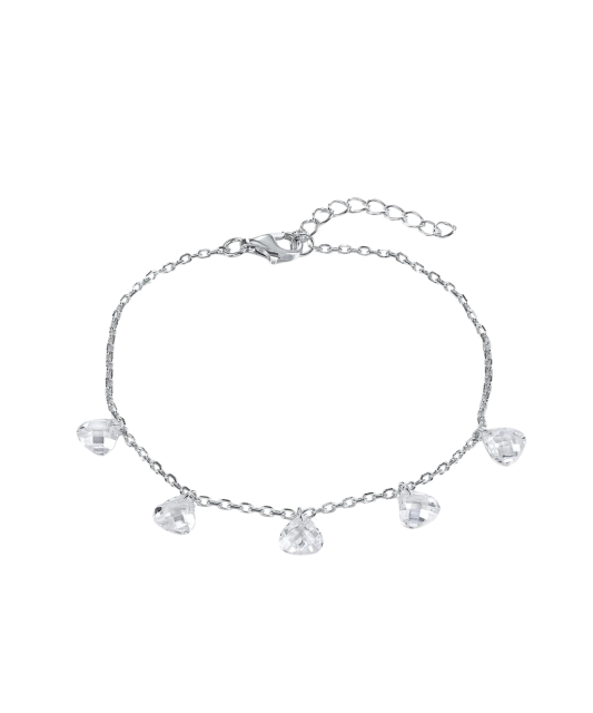 Sterling Silver bracelet with zircons