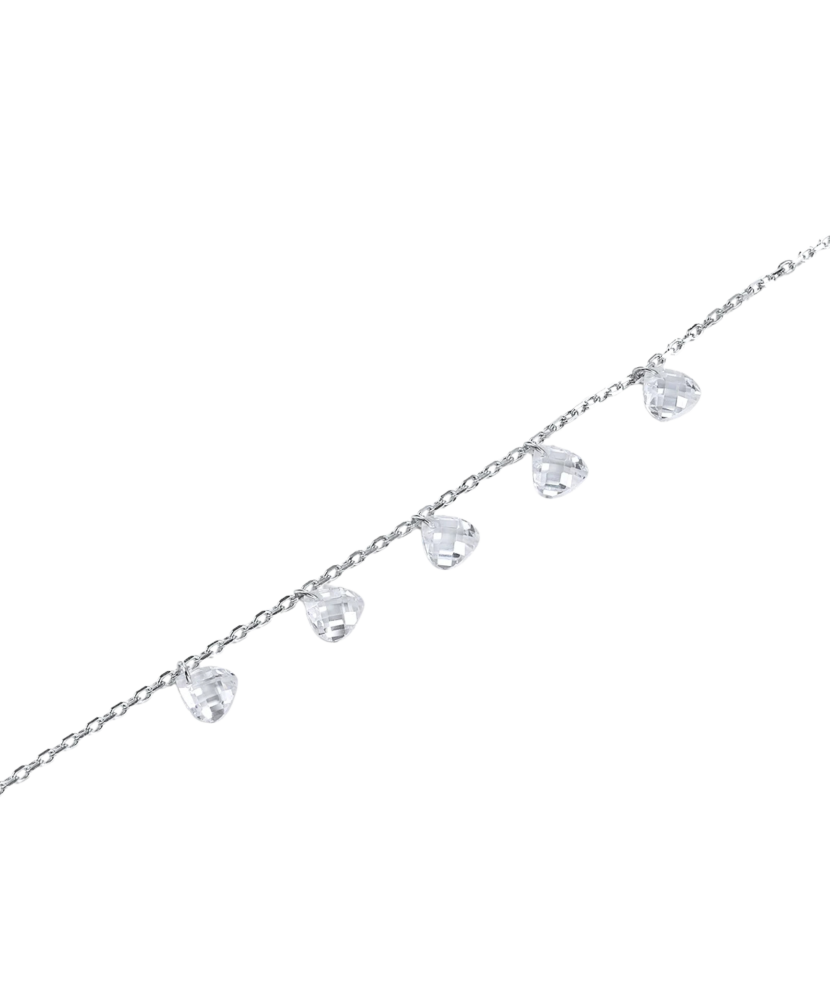 Sterling Silver bracelet with zircons