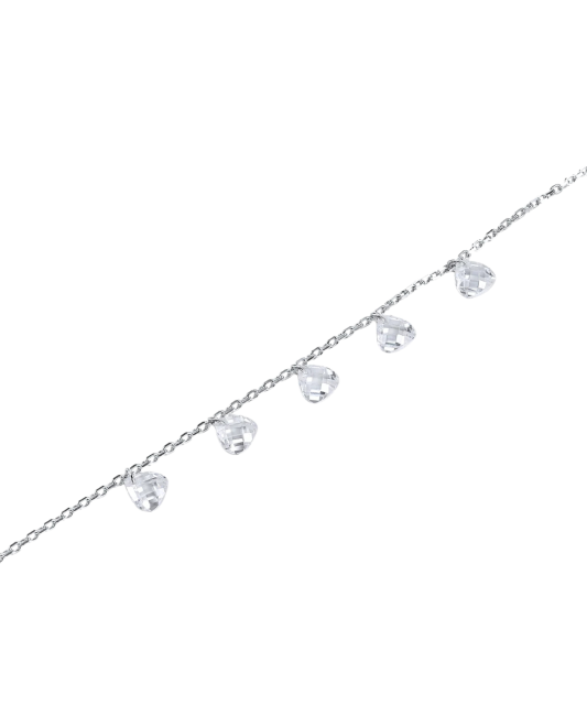 Sterling Silver bracelet with zircons