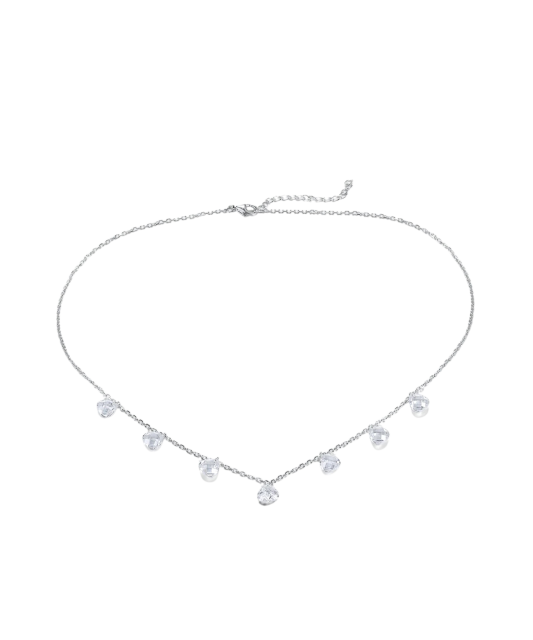 Sterling silver chain with zirconium pendant