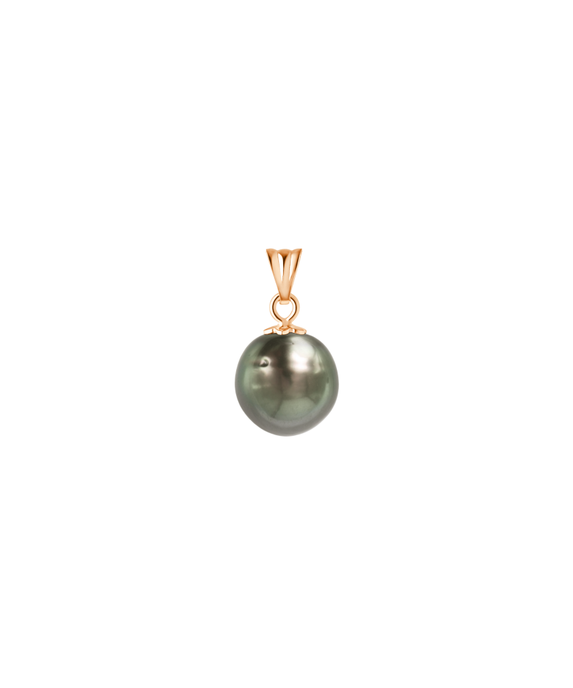 Gold pendant with Tahitian pearl