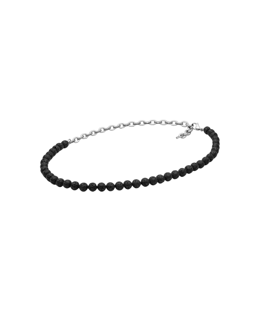 Necklace with lava stones
