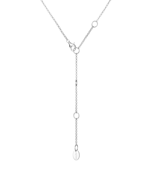 Sterling silver chain with pearl pendant and zircons