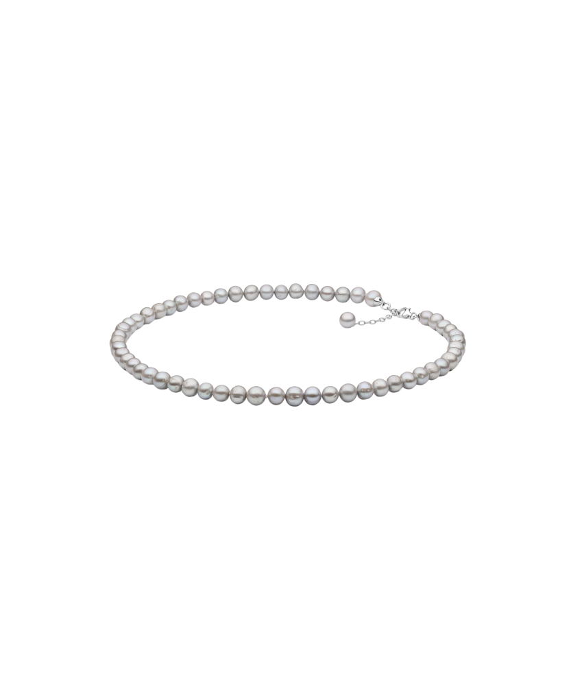 Pearl necklaces with sterling silver