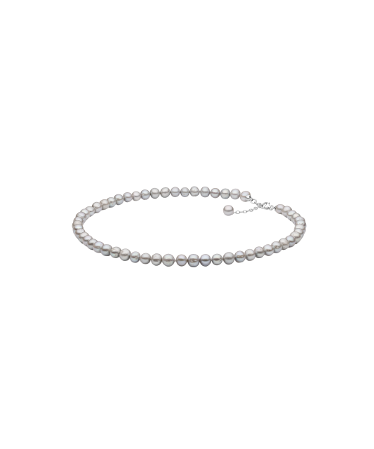 Pearl necklaces with sterling silver