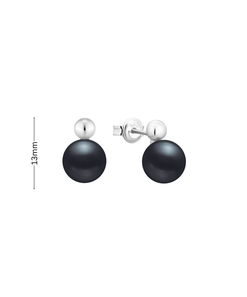 Sterling silver earrings with pearls