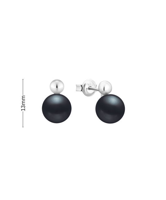 Sterling silver earrings with pearls