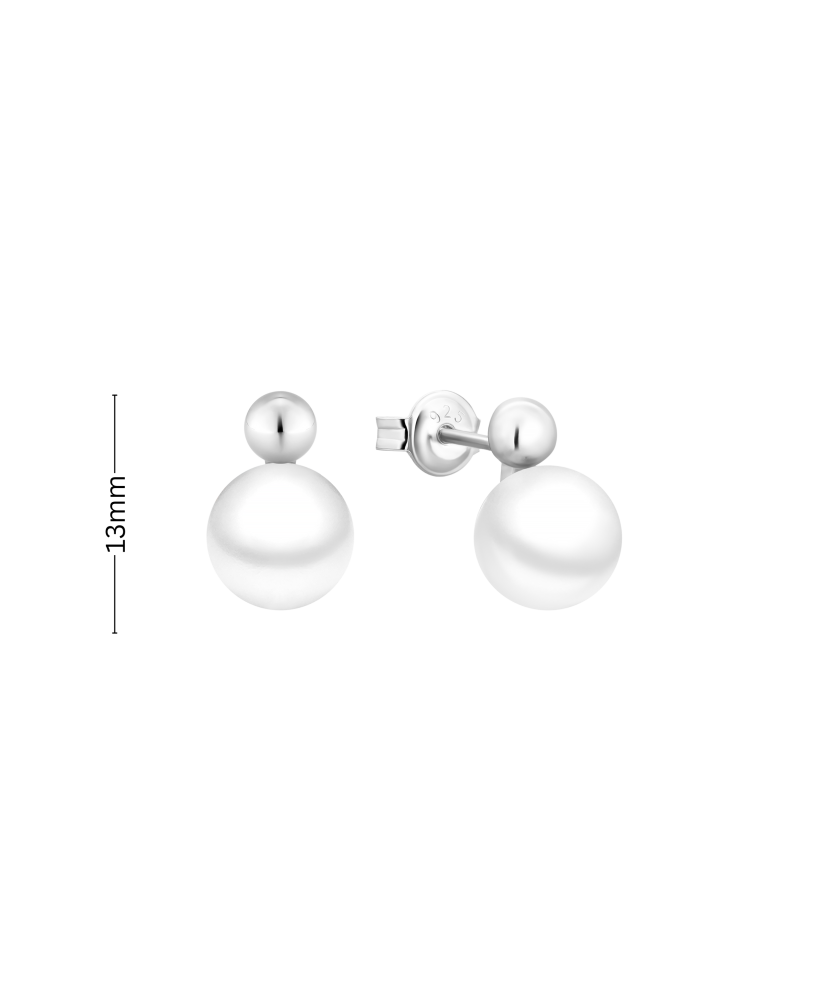 Sterling silver earrings with pearls