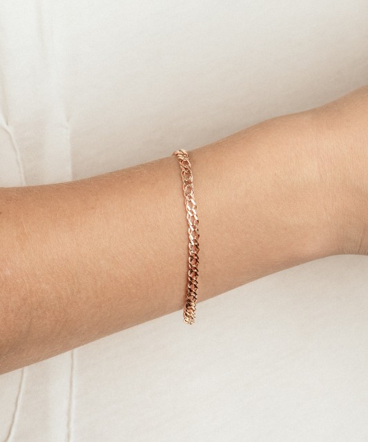 Gold bracelet "Rombo" 4.2mm