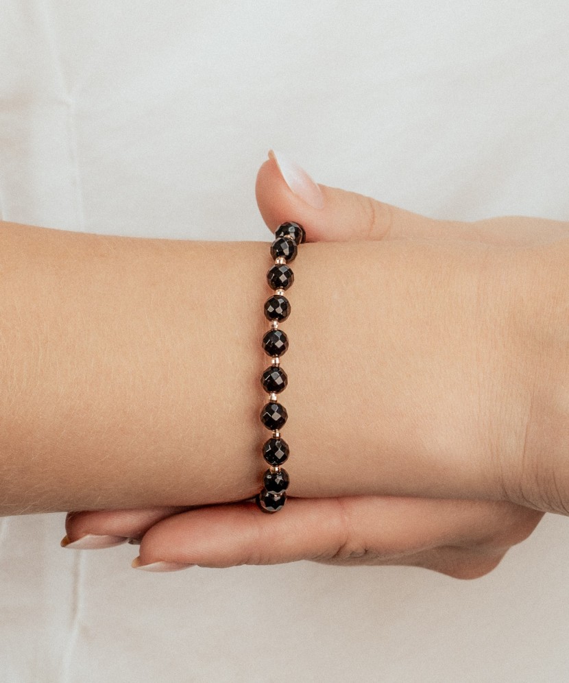 Auksinė apyrankė su oniksais  - Goldinga