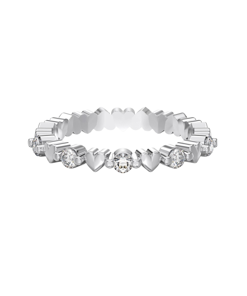 Sterling silver ring with zircons