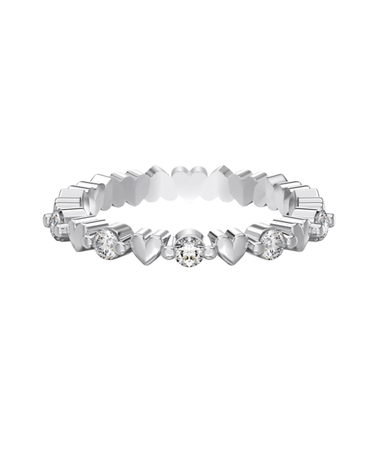 Sterling silver ring with zircons