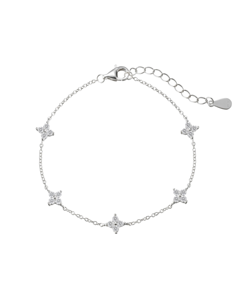 Sterling Silver bracelet with zircons