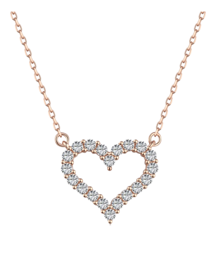 Gold-plated Sterling Silver chain with pendant "Heart"