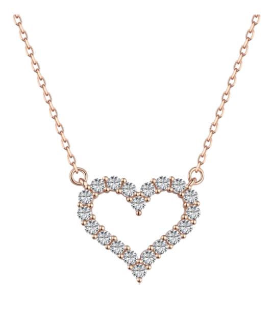 Gold-plated Sterling Silver chain with pendant "Heart"
