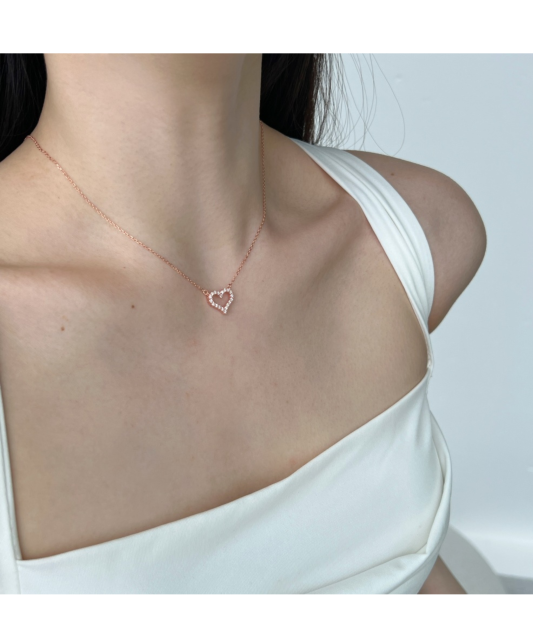 Gold-plated Sterling Silver chain with pendant "Heart"