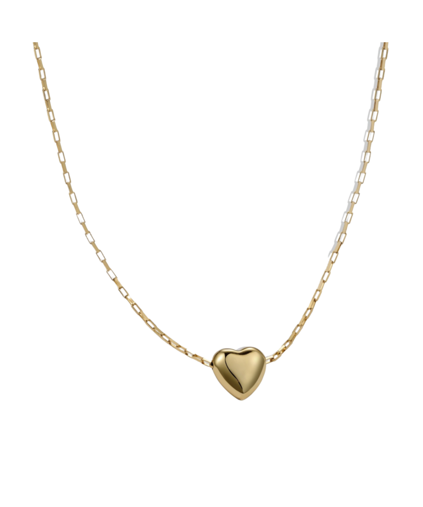 Gold-plated Sterling Silver chain with pendant "Heart"
