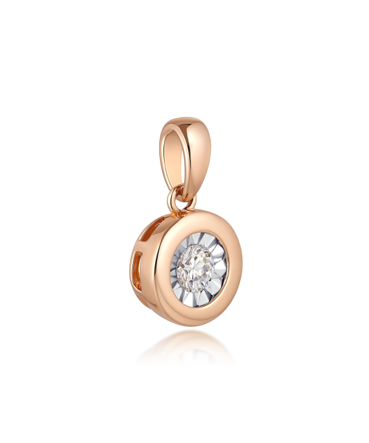 Kultainen riipus timantilla