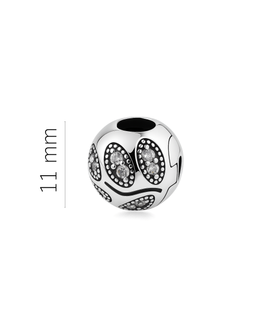 Sterling silver pendant with zircons