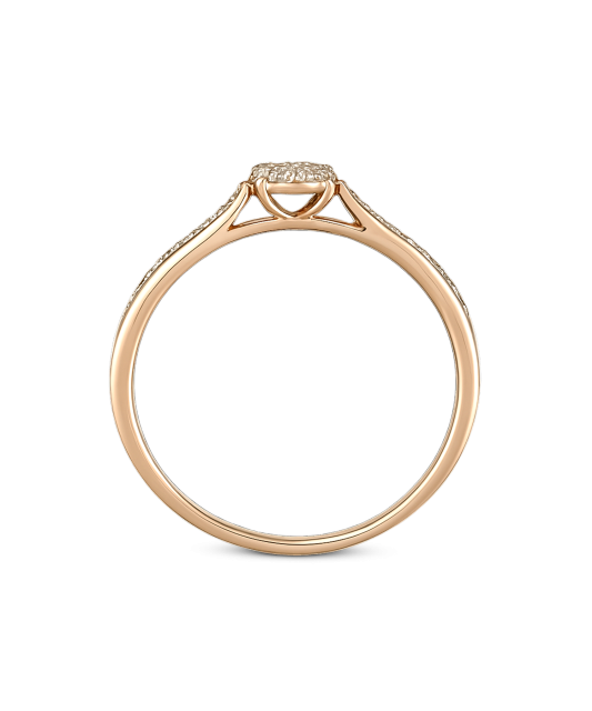 Gold ring with diamonds