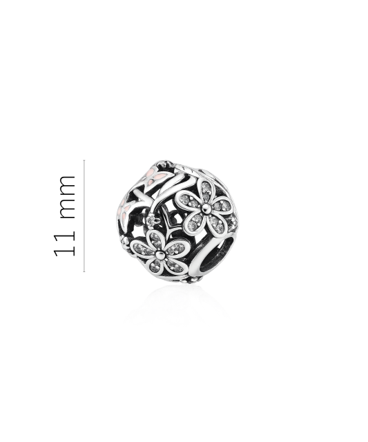 Sterling silver pendant with zircons