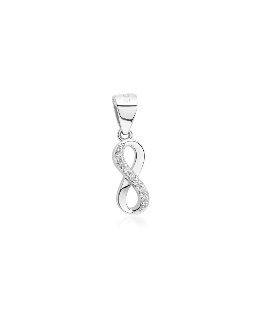 Sterling silver pendant with zircons