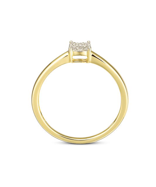 Yellow Gold ring with diamonds