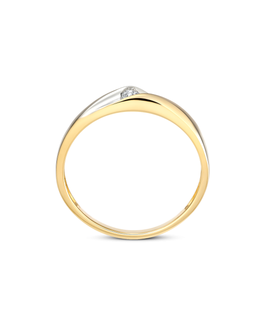 Yellow Gold ring with diamond