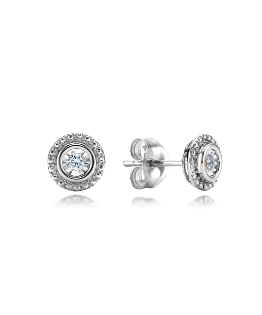 White Gold earrings with diamonds
