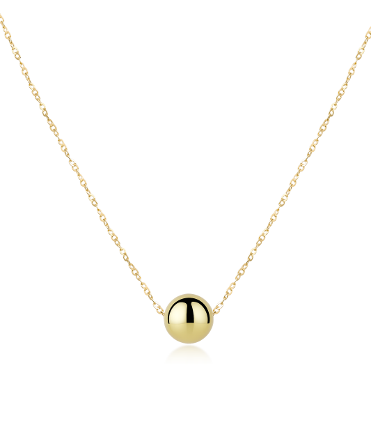 Yellow gold chain with pendant