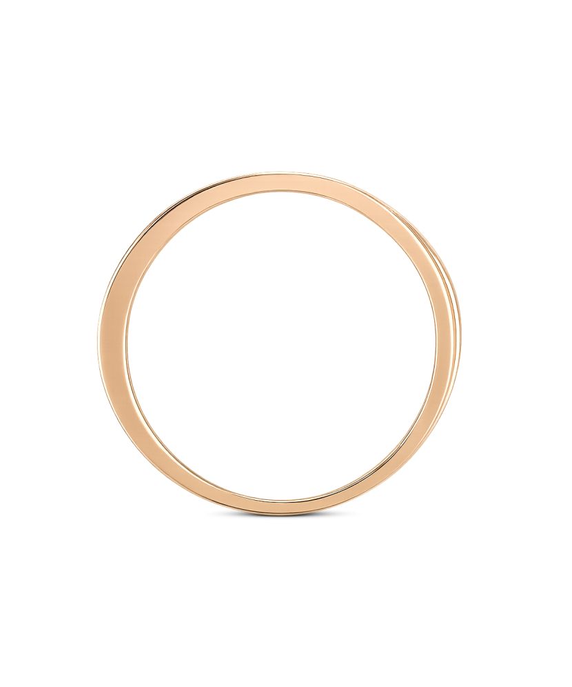 Gold ring with zircons