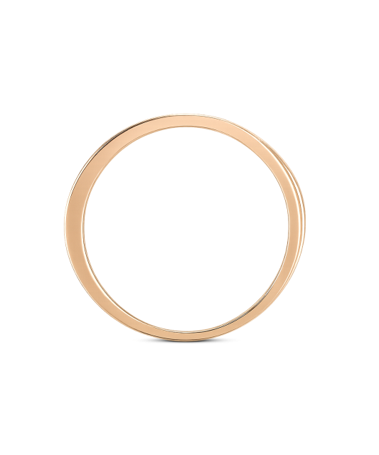 Gold ring with zircons