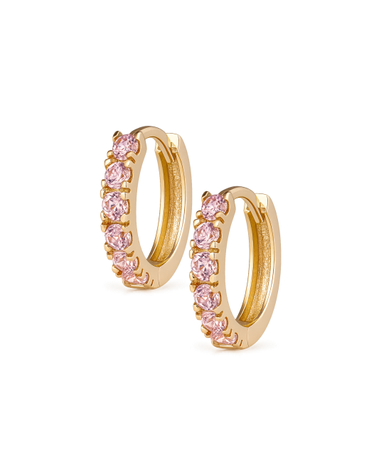 Kultaiset korvakorut zirkoneilla