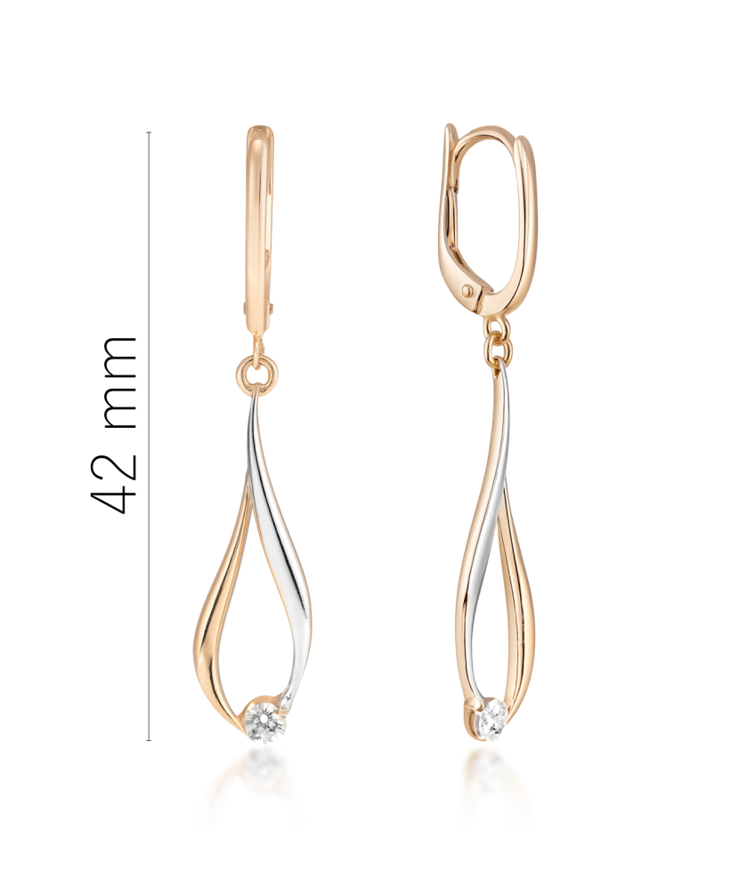 Kultaiset korvakorut zirkoneilla