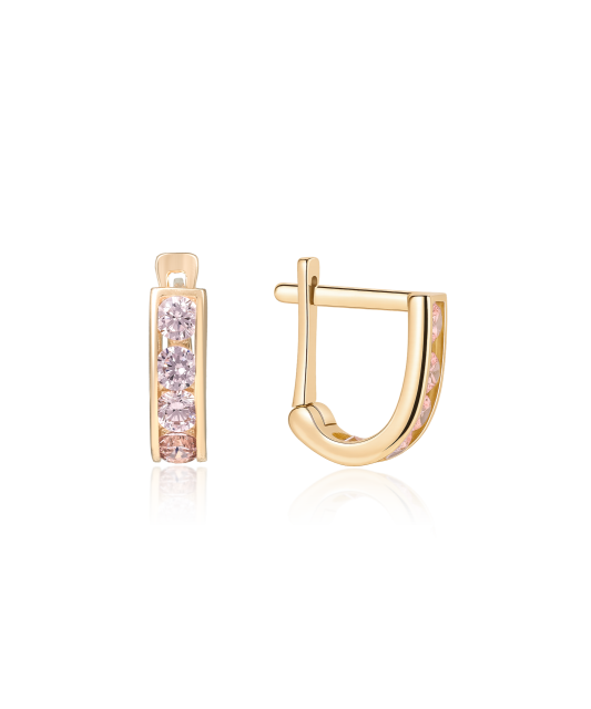 Kultaiset korvakorut zirkoneilla