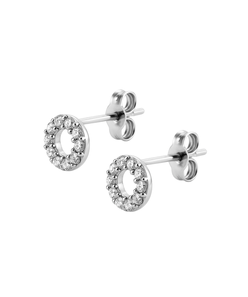 Kultaiset korvakorut zirkoneilla